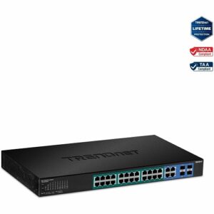 TRENDnet TPE-2840WS 28-Port Gigabit Web Smart PoE+ Switch,