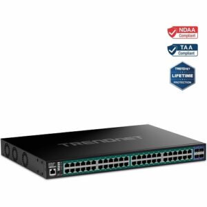 TRENDnet TPE-3524SF 52-Port Gigabit Web Smart 740W PoE+ Switch